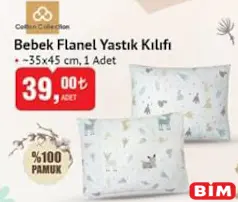 COTTON COLLECTİON BEBEK FLANEL YASTIK KILIFI 35X45 CM COTTON COLLECTİON BEBEK FLANEL YASTIK KILIFI 35X45 CM